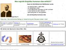 Tablet Screenshot of humanae-vitae.de